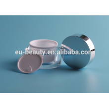 Oval acrylic cosmetic jar 15g